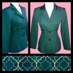 Vintage My Michelle Hunter Green Blazer
